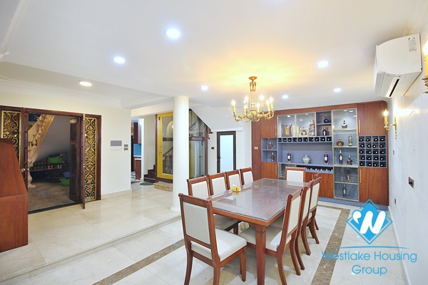 Corner furnished house for rent in Dang Thai Mai area, Tay Ho